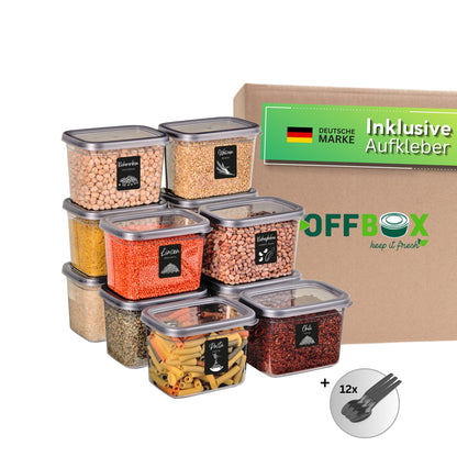 1200 ml Rechteckige Vorratsdosen mit Deckel – Schlank, Stabil & Vielseitig